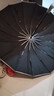 HEIRLOOM德国16骨全自动雨伞折叠超大号双人三折反向伞男女晴雨两用黑胶 16骨特大1.4m反向晴雨-加厚黑色 实拍图