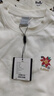 卡宾男装 花卉麋鹿万针绣卫衣2024秋冬新款长袖上衣国潮A 漂白色02 S /165/46 实拍图