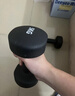 Keep彩色浸塑哑铃男士健身家用器械肌肉塑形墨灰色 5kg*2 实拍图