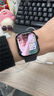 Apple/苹果 Watch Series 10 智能手表GPS款42毫米亮黑色铝金属表壳黑色运动型表带M/L MX1P3CH/B 实拍图