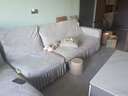 帕布（pabu）雕花绒裙边沙发套罩全包四季通用弹力防滑L型贵妃沙发垫套盖布巾 大叶子-浅灰 套餐6：三人+小单人+右贵妃 实拍图