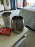 诺爵不锈钢烟灰缸带盖电竞网咖防风酒吧KTV台球室防灰飞私人定制印字 本色大号有柱-哥抽烟【无盖】 实拍图