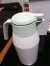 膳魔师（THERMOS） 保温壶家用大容量办公热水瓶暖壶2L男女不锈钢真空水壶 THS/THX THS-2000清新白绿 2L 实拍图