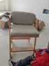 爱果乐（IGROW）儿童学习椅可升降进口实木座椅宝宝小学生椅写字椅儿童 甄橡椅（进口橡胶木+科技布）灰 实拍图