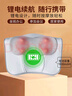 奥克斯（AUX）颈椎按摩器按摩枕头颈部肩颈按摩器腰部全身自动热敷揉捏按摩仪生日礼物女生中秋节礼物送父母长辈 充电款灰【升级充电便携+正反揉捏+4键+红光热敷】 送父母老人爸妈长辈生日礼物实用 实拍图