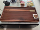 神雕（SHEN DIAO）整块实木茶盘花梨木茶盘单层排水小号茶台家用茶盘原木茶盘茶托盘 刚果花梨木-云逸70x35 实拍图