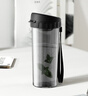 特百惠（Tupperware）茶韵500ML塑料杯男女士学生夏季运动水杯子户外便携大容量 酷炫黑 实拍图