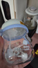 babycare 学饮吸管杯婴儿6个月+ 重力球鸭嘴吸管杯耐摔防漏宝宝儿童水杯 【双杯盖- tritan】蒙因蓝 实拍图
