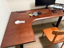 苏木源全实木转角电动智能升降桌拐角书桌电脑桌L型办公桌子写字台插排 【左转角】升级三节升降-胡桃色 长180cm*宽110cm【升级双横梁】 实拍图