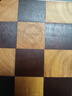 炊大皇家用切菜板砧板乌檀木橡胶木主厨棋盘格菜板38*26.5*2.5cm 实拍图