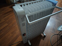 美的（Midea）【白玉】取暖器/电暖器/电暖气家用/烤火炉/13片大面积/电热油汀/油酊/电热器/电热取暖器HYX22N 实拍图