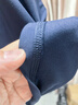 京东京造【已售300w件】短袖t恤男衣服秋季男士打底外穿 藏蓝色 2XL 实拍图
