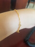 梦金园 黄金手链 水波纹足金素链手链送女友生日情人节礼物 19cm 约1.70g 实拍图