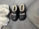 猫力防水棉拖鞋男士秋冬季新款包跟室内家居厚底毛绒保暖棉鞋男户外穿 黑色 42-43 适合41-42 实拍图