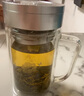 富光双层玻璃杯支持团购定制泡茶杯办公杯带把 大容量男女水杯子580ML 实拍图