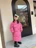 G.DUCKKIDS童装女童羽绒服冬季2025新款儿童外套白鸭绒中长款连帽衣服小女孩 星星玫红色【高品质棉服】 120 尺码5~6岁【110-120cm】 实拍图
