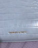 CHARLES&KEITH鳄鱼纹凯莉包手提斜挎婚包包女包生日礼物CK2-50270880-1 Sea Salt Blue海盐蓝 S 实拍图