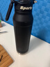 恩尔美（nRMEi）保温保冷杯大容量男士款316不锈钢学生户外骑行便携运动水壶杯子 黑色1000ml【抗菌316/保温保冷】 实拍图
