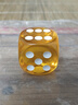 御圣 骰子大号骰子多尺寸点数骰子特大号彩色游戏骰子ktv玩具骰子 30mm透明黄色(1颗) 实拍图