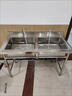 商用不锈钢水槽单双三水槽池洗菜盆洗碗消毒池食堂厨房家用 单池60X60X80cm07厚 实拍图