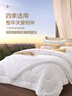 富安娜 舒暖七孔抗菌 纤维被 二合一子母被四季被 9斤 230*229cm 白色 实拍图