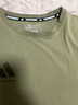阿迪达斯 （adidas）t恤男夏季运动透气轻薄宽松棉短袖 橄榄绿/绿棕 M  实拍图