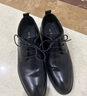 红蜻蜓真皮男鞋舒适商务休闲系带皮鞋高级正装德比鞋婚鞋WTA7376黑色44 实拍图