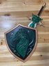HKDA儿童玩具剑武器玩具剑模型炫酷兵器PU软胶宝剑小男孩礼物cos道具 狼王之剑80cm+狼王盾牌 3D立体1:1还原【软胶安材质】 实拍图