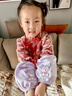 库洛米宝宝袖套小月龄秋冬儿童羽绒服防水护袖防污耐脏婴幼儿套袖 紫酷米+粉美蒂【2双】 实拍图