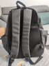 LEE潮牌双肩包男大容量通勤背包大学生电脑包高中初中生书包女旅行包 黑色（牛仔布） 实拍图