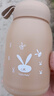 【京东物流送货上门】萌萌兔卡通水杯女牛奶玻璃杯创意便携杯子 咖色萌萌兔 330ml 1只 实拍图
