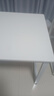 馨美凯电脑桌台式家用简易书桌办公桌简约现代工作台租房卧室学习写字桌 【单桌1.6cm厚桌面】白架+暖白色 长180cm*宽80cm*高74cm 实拍图