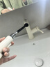 华艺升降旋转抽拉式冷热面盆龙头可洗头浴室柜水龙头冷热龙头卫生间 奶白【升降抽拉+漱口模式+花洒水+冰柱水】 精铜主体 实拍图