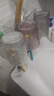 KAMAN吸盘牙刷置物架免打孔漱口杯刷牙杯壁挂式家庭卫生间牙刷牙膏架子 吸盘牙刷架【三色杯】1套 实拍图