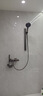 九牧简易淋浴增压花洒套装枪灰色小户型浴室极简分体无顶喷带喷枪 枪灰色 B款（恒温款）圆形花洒 实拍图