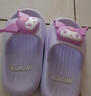 猪爸爸儿童拖鞋女童夏季2025新款室内防滑6-12岁三丽鸥宝宝亲子拖鞋紫17 实拍图