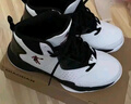 乔丹高帮篮球鞋男鞋运动鞋2025秋冬季新款青少年专业实战耐磨防滑球鞋 白色/黑色 40.5 实拍图