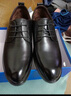 意尔康男鞋圆头商务正装鞋春秋单鞋系带皮鞋德比婚鞋 53449W 黑色 44 实拍图
