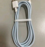 罗马仕苹果充电线2.4A快充数据线适用iPhone14Promax/13/11/X/XR/8/6s手机车载充电线iPad/Air 1米白 实拍图