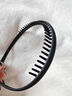 雨笙男士发箍男生带齿头箍洗脸发带夹隐形运动发捆背头男款发饰发卡女 平板黑色【1个装】 晒单实拍图