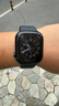 Apple/苹果 Watch Series 10 智能手表GPS+蜂窝款46毫米亮黑色铝金属表壳黑色运动型表带M/L MWYK3CH/B 实拍图