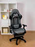 南皇电竞椅游戏椅子电脑椅人体工学椅可躺久坐舒服力学椅宿舍休闲办公 5代按摩款-纳帕魅影灰-4级气杆-6D扶手乳胶坐垫 155-180度(含) 可旋转可升降扶手 -尼龙脚 实拍图