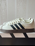adidas「T头鞋」VL COURT复古休闲板鞋德训鞋男女阿迪达斯轻运动 汉玉白/黑色/树脂黄   39 实拍图