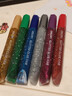 得力(deli)经典6色闪光点胶笔 可水洗颜料笔型液体胶水 学生文具儿童手工DIY绘画涂鸦胶棒滴胶 54172 实拍图