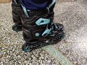 乐秀（ROADSHOW）轮滑鞋儿童专业全套装滑轮冰鞋直排轮滑旱冰鞋男女童RX1GT溜冰鞋 【锁轮款】黑蓝R8原厂套装 M (32-35适合4-7岁) 实拍图