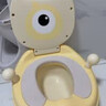 世纪宝贝（babyhood）大眼仔座便器 儿童小马桶坐便器 男女宝宝便携小便盆 PU软垫107黄 实拍图