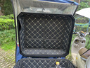 TDGO摩托车后备箱通用加厚大号防抖电动车尾箱电瓶车踏板车储物工具箱 黑箱黑贴纸底座一体+内衬靠背62L 实拍图