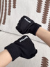 卡尔美（KELME）骑行手套男毛线手套冬季保暖手套防寒触屏手套跑步运动训练 黑色  实拍图