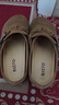 百思图25复古休闲穆勒鞋平跟勃肯拖女拖鞋D3062BH5 驼色 37 实拍图