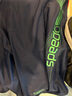 速比涛（Speedo）泳裤男舒适高弹专业训练抗氯柔软速干及膝泳裤 蓝色/绿色 34 实拍图